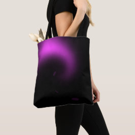 Paarse zonnestralen tote bag