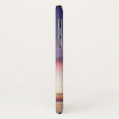 Paarse zonnevlakte Tropische palmboom Silhouette Case-Mate iPhone Case (Achterkant/links)