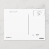 Paarse Zonsondergang Briefkaart (Achterkant)