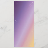 Paarse Zonsondergang Diamanten Spinnenweb Plat 4 G Menu (Achterkant)