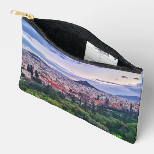 Paarse zonsondergang etui (Open)