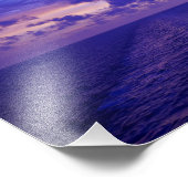 Paarse zonsondergang foto afdruk (Hoek)