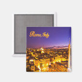 Paarse zonsondergang in Rome, Italië Magnet (Voorkant / Achterkant)