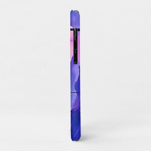 Paarse zonsondergang landschapskunst Case-Mate iPhone case (Achterkant/links)