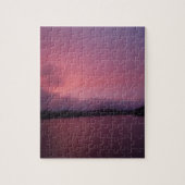 Paarse zonsondergang op het Arrowimeer Legpuzzel (Verticaal)
