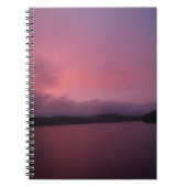 Paarse zonsondergang op het Arrowimeer Notitieboek (Voorkant)