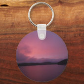 Paarse zonsondergang op het Arrowimeer Sleutelhanger (Voorkant)