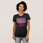 Paarse zonsondergang op het Arrowimeer T-shirt (Voorkant volledig)