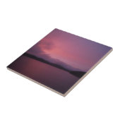 Paarse zonsondergang op het Arrowimeer Tegeltje (Zijkant)