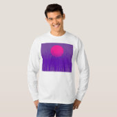 Paarse zonsondergang t-shirt (Voorkant volledig)
