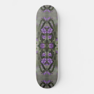 Paarse Zout Heliotrope Wilde Bloem Patroon Persoonlijk Skateboard