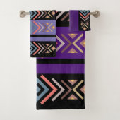 Paarse Zuidwestelijke Dodehanddoekset Bad Handdoek (Insitu)