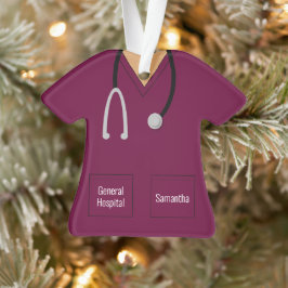 Paarse zusters scruppus ornament