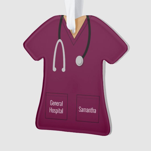 Paarse zusters scruppus ornament (voorkant)