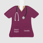 Paarse zusters scruppus ornament (voorkant)