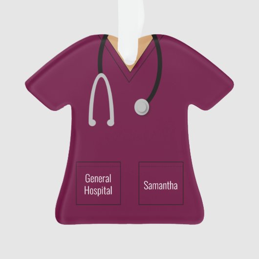 Paarse zusters scruppus ornament (voorkant)