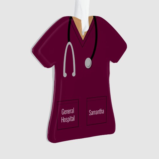 Paarse zusters scruppus ornament (voorkant)