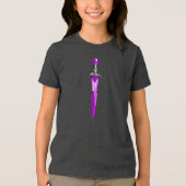 Paarse Zwaard Tri-Blend Shirt (Voorkant)