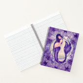 Paarse zwangerschapsmaffia-geheugenboek van Renee Notitieboek (Binnen)