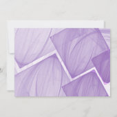 Paarse & Zwart "50 en Fabulous" Feestuitnodiging Kaart (Achterkant)