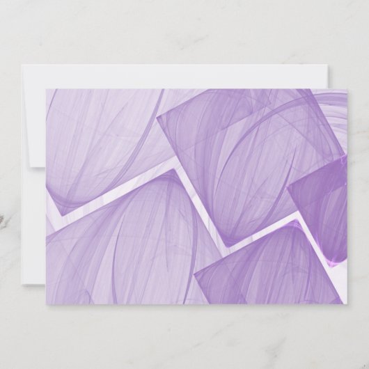 Paarse & Zwart "50 en Fabulous" Feestuitnodiging Kaart (Achterkant)