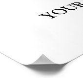 Paarse Zwart Afstudeerder Partij Custom 20x30 Poster (Hoek)