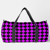 Paarse zwart Checker Diamond Pattern Plunjezak (Voorkant)