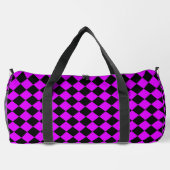 Paarse zwart Checker Diamond Pattern Plunjezak (Achterkant)