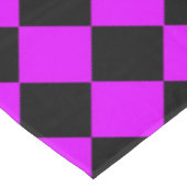 Paarse zwart Checker Diamond Pattern Tafelkleed (Gekanteld)