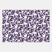 paarse zwart coördinerende kleur thema volleybal inpakpapier vel (Voorkant)