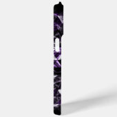 Paarse Zwart Geometrisch Smoky Abstract Monogram Case-Mate iPhone Case (Achterkant / Rechts)