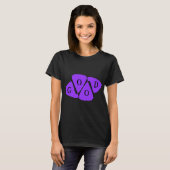 Paarse Zwart GOOD Graphic T-shirt (Voorkant volledig)