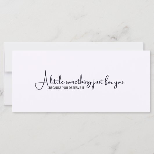 Paarse Zwart Goud Cadeaubon (Achterkant)