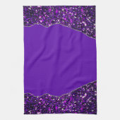 PAARSE ZWART MARMER AGAAT Tafelloper Theedoek (Verticaal)