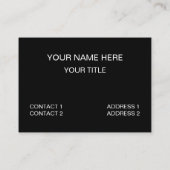 Paarse Zwart Modern Abstract Visitekaartje (Achterkant)