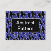 Paarse Zwart Modern Abstract Visitekaartje (Voorkant)