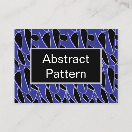 Paarse Zwart Modern Abstract Visitekaartje (Voorkant)