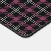 Paarse zwart wit geruite decorachtergrond bureaumat (Hoek)