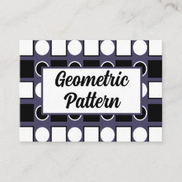 Paarse zwart witte vierkant cirkel geometrisch visitekaartje
