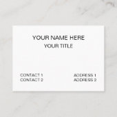 Paarse zwart witte vierkant cirkel geometrisch visitekaartje (Achterkant)