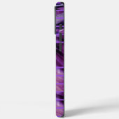 Paarse zwarte Abstracte monogram Hoesje-mate Case-Mate iPhone Case (Achterkant / Links)