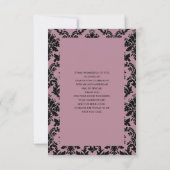 Paarse zwarte Afstuderen dank u fotokaart Kaart (Achterkant)