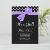 Paarse zwarte boog met polaire wenkbrauwen Babysch Kaart (Staand voorkant)