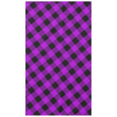 Paarse & Zwarte Buffel Plaid Check | Tafelkleed (Voorkant)
