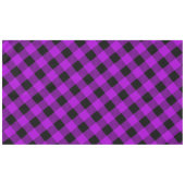 Paarse & Zwarte Buffel Plaid Check | Tafelkleed (Voorkant (Horizontaal))