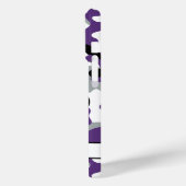 Paarse Zwarte Camouflage Persoonlijk Case-Mate iPhone Case (Achterkant / Links)