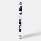 Paarse Zwarte Camouflage Persoonlijk Case-Mate iPhone Case (Achterkant / Rechts)