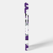 Paarse Zwarte Camouflage Persoonlijk Case-Mate iPhone Case (Achterkant / Links)