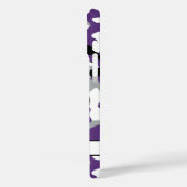 Paarse Zwarte Camouflage Persoonlijk Case-Mate iPhone Case (Achterkant / Links)