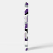 Paarse Zwarte Camouflage Persoonlijk Case-Mate iPhone Case (Achterkant / Rechts)